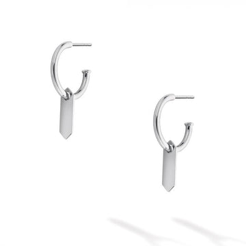 Birks Jewellery - Earrings - Drop Birks Sterling Hoop Drop Earrings