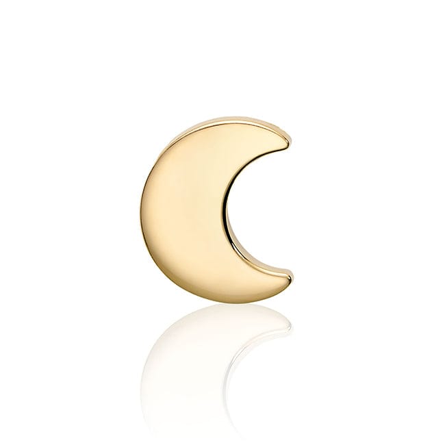 Birks Jewellery - Earrings - Hoop Birks Yellow Gold Single Moon Stud Earring