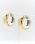 Breuning Jewellery - Earrings - Hoop Breuning 14K Two-Tone Gold 16mm Huggie Earrings