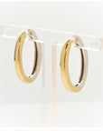 Breuning Jewellery - Earrings - Hoop Breuning 14K Two-Tone Gold Oval Hoop Earrings