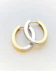 Breuning Jewellery - Earrings - Hoop Breuning 14K Two-Tone Gold Oval Hoop Earrings