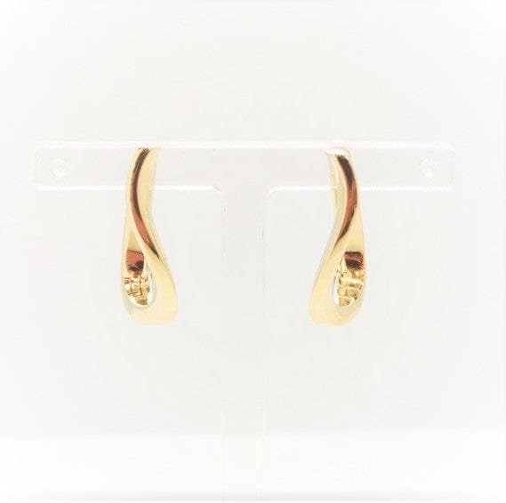 Breuning Jewellery - Earrings - Hoop Breuning 14K Yellow Gold Medium Twist Huggie Hoops