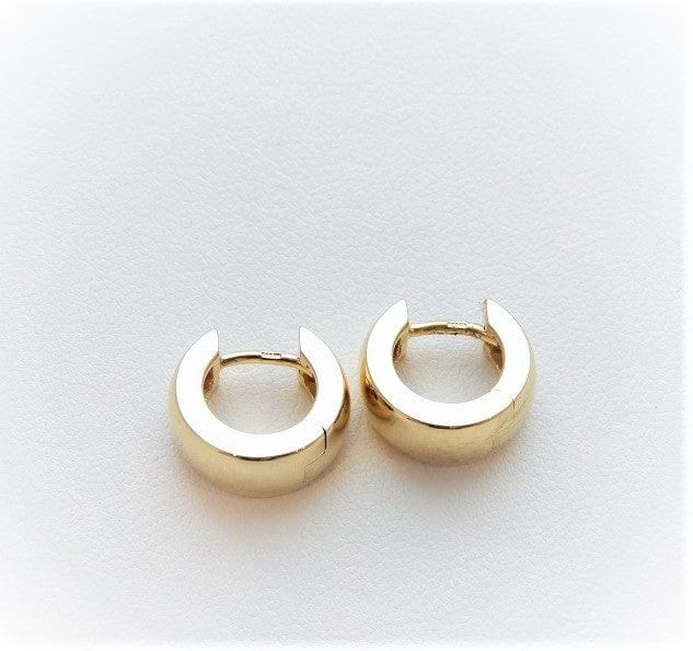 Breuning Jewellery - Earrings - Hoop Breuning 14K Yellow Gold Tapered Huggie Hoops