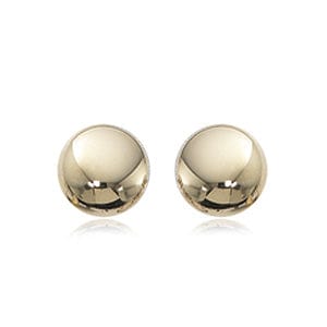 Carla Corp Jewellery - Earrings - Stud Carla 14K Yellow Gold 8mm Flat Ball Stud
