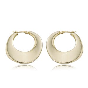 Carla Corp Jewellery - Earrings - Stud Carla 14k Yellow Gold Medium Round Hoop Earrings
