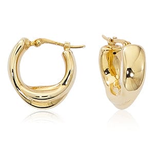 Carla Corp Jewellery - Earrings - Hoop Carla 14K Yellow Gold Small Single Twist Hoops