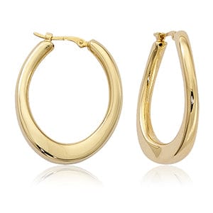 Carla Corp Jewellery - Earrings - Hoop Carla 14k Yellow Gold "U-Shape" Hoop Earrings