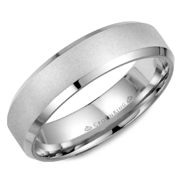Crown Ring Jewellery - Rings Crown Ring 6mm Platinum Wedding Band