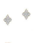 Farah Khan Jewellery - Earrings - Stud Farah Khan 18K Yellow Gold Diamond Pave Monogram Studs