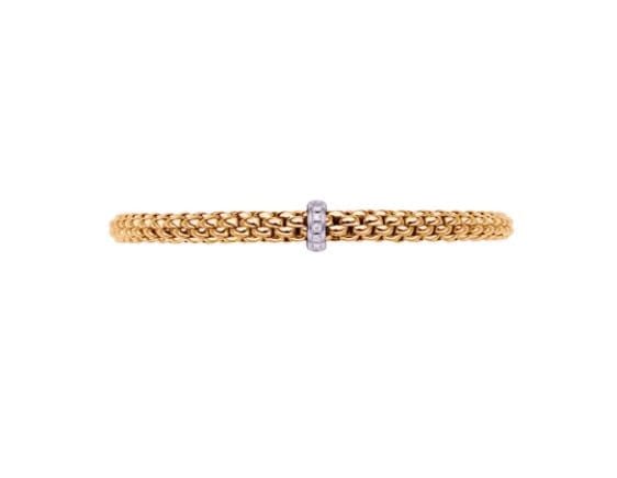Fope Jewellery - Bracelet Fope 18K Rose Gold Diamond Solo Flex-it Bracelet