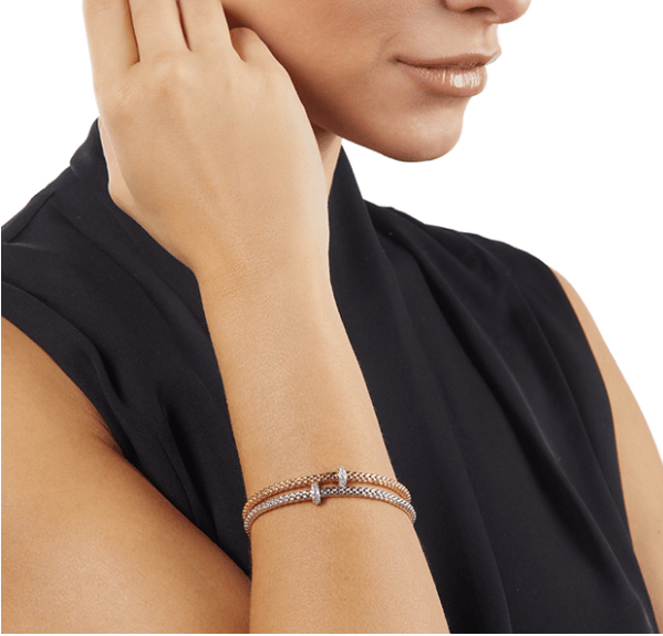 Fope Jewellery - Bracelet Fope 18K Rose Gold Prima Bracelet with Diamonds