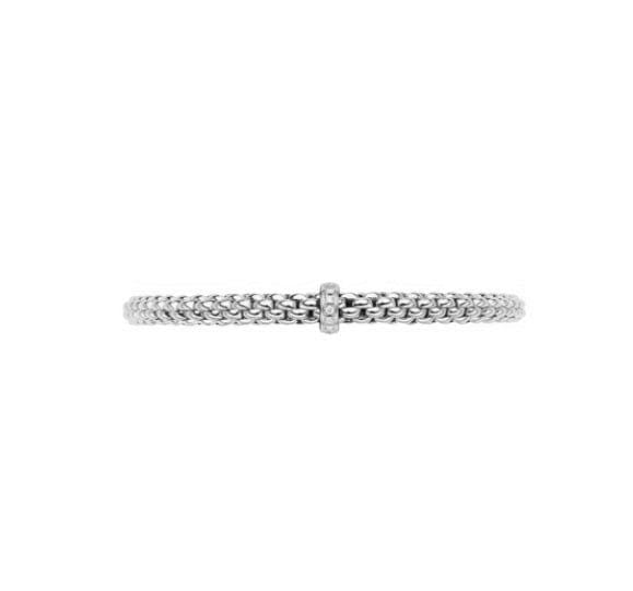 Fope Jewellery - Bracelet Fope 18K White Gold Solo Diamond Flex-it Bracelet