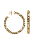 Fope Jewellery - Earrings - Hoop Fope 18K Yellow Gold Medium Essential Hoops