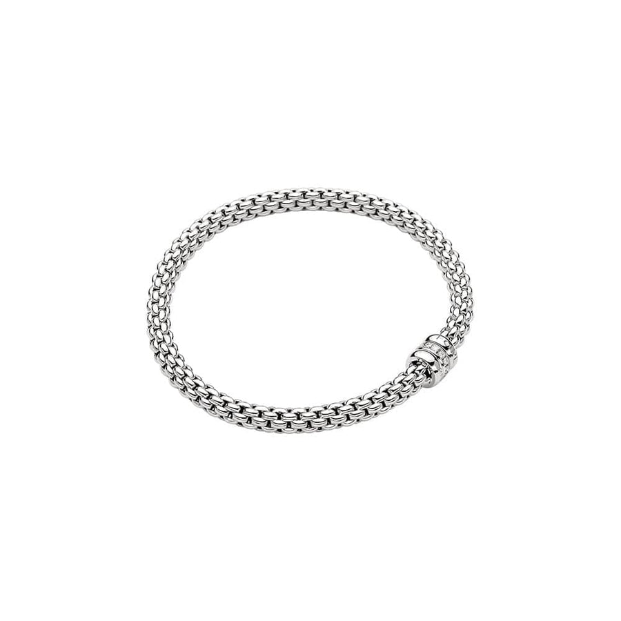 Fope Jewellery - Bracelet Fope Solo Flex’it White Gold Diamond Bracelet