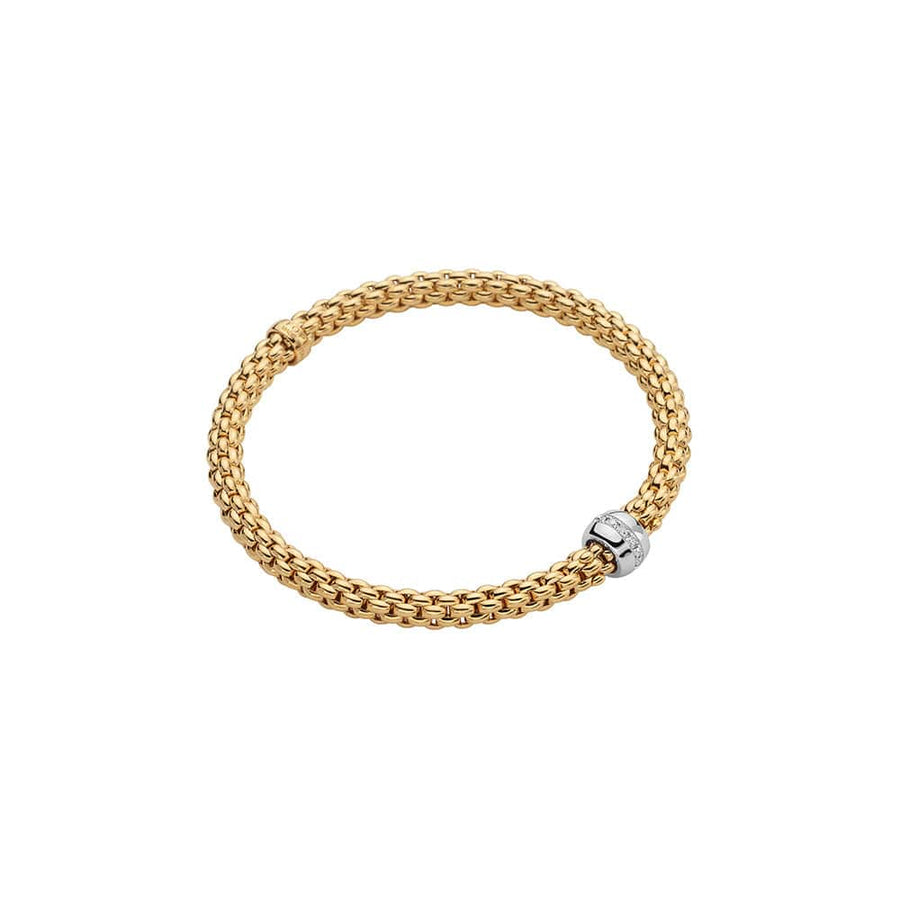 Fope Jewellery - Bracelet Fope Two-Tone and Diamond Solo Bracelet