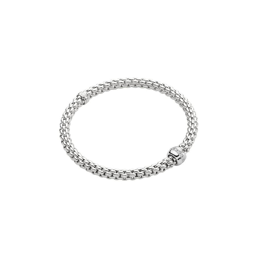 Fope Jewellery - Bracelet Fope White Gold and Diamond Solo Bracelet