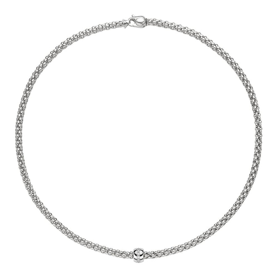 Fope Jewellery - Necklace Fope White Gold and Diamond Solo Necklace