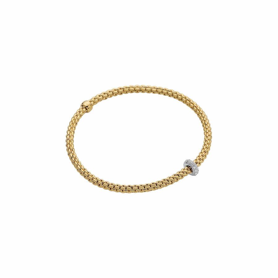 Fope Jewellery - Bracelet Fope Yellow Gold and Diamond Prima Bracelet
