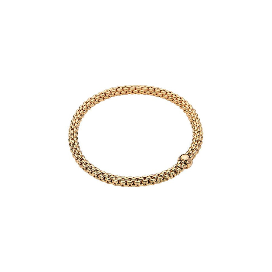 Fope Jewellery - Bracelet Fope Yellow Gold Solo Flex-it Bracelet