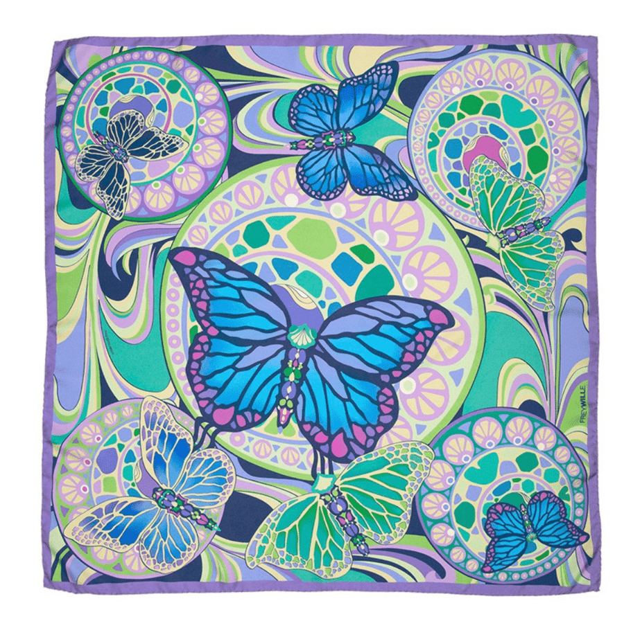 Frey Wille Accessories - Assorted Frey Wille Mucha Papillon Poese Green Scarf