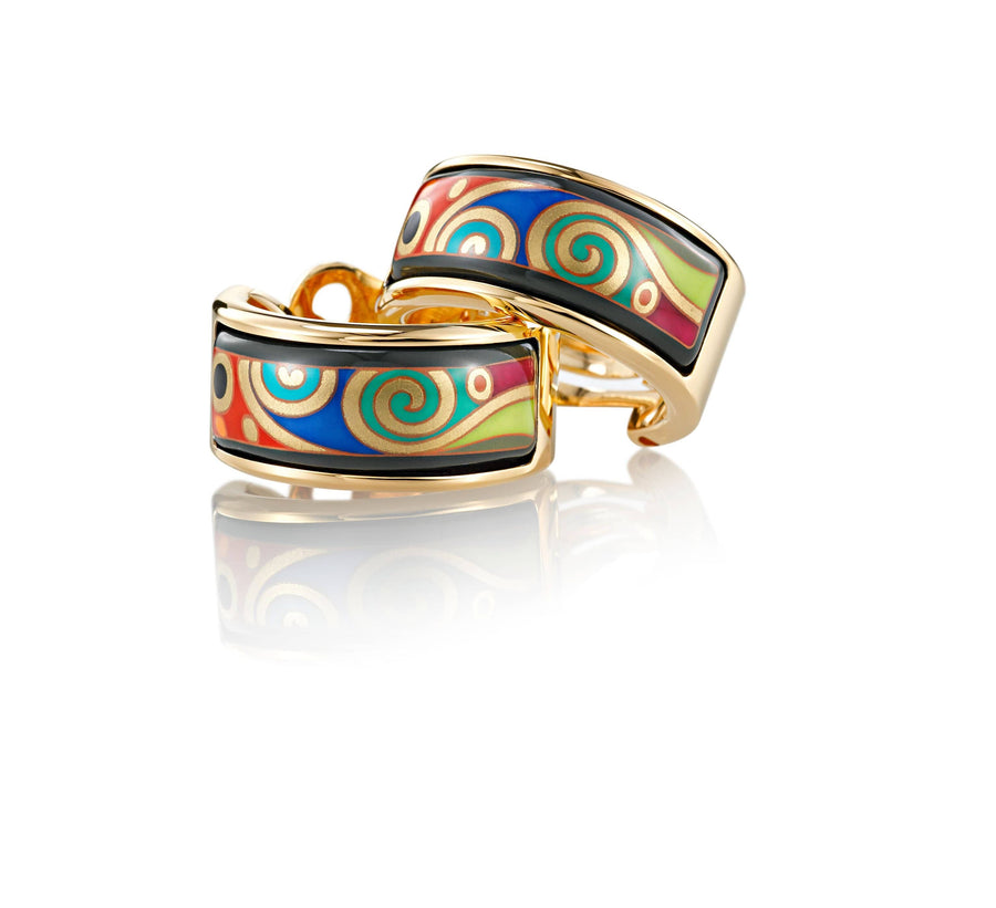 Frey Wille Jewellery - Earrings - Hoop Freywille Gustav Klimt Hope Creole Earrings
