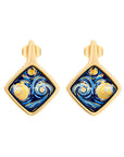 Frey Wille Jewellery - Earrings - Stud Freywille Van Gogh Starry Night Carre Earrings