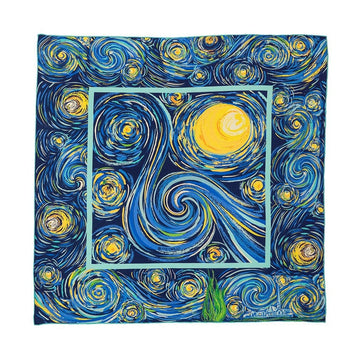 Frey Wille Accessories - Assorted Freywille Van Gogh Starry Night Silk Scarf