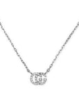 Gucci Jewellery - Necklace Gucci 18K White Gold Diamond Running G Necklace