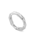 Gucci Jewellery - Rings Gucci 18K White Gold Link to Love Studded Band