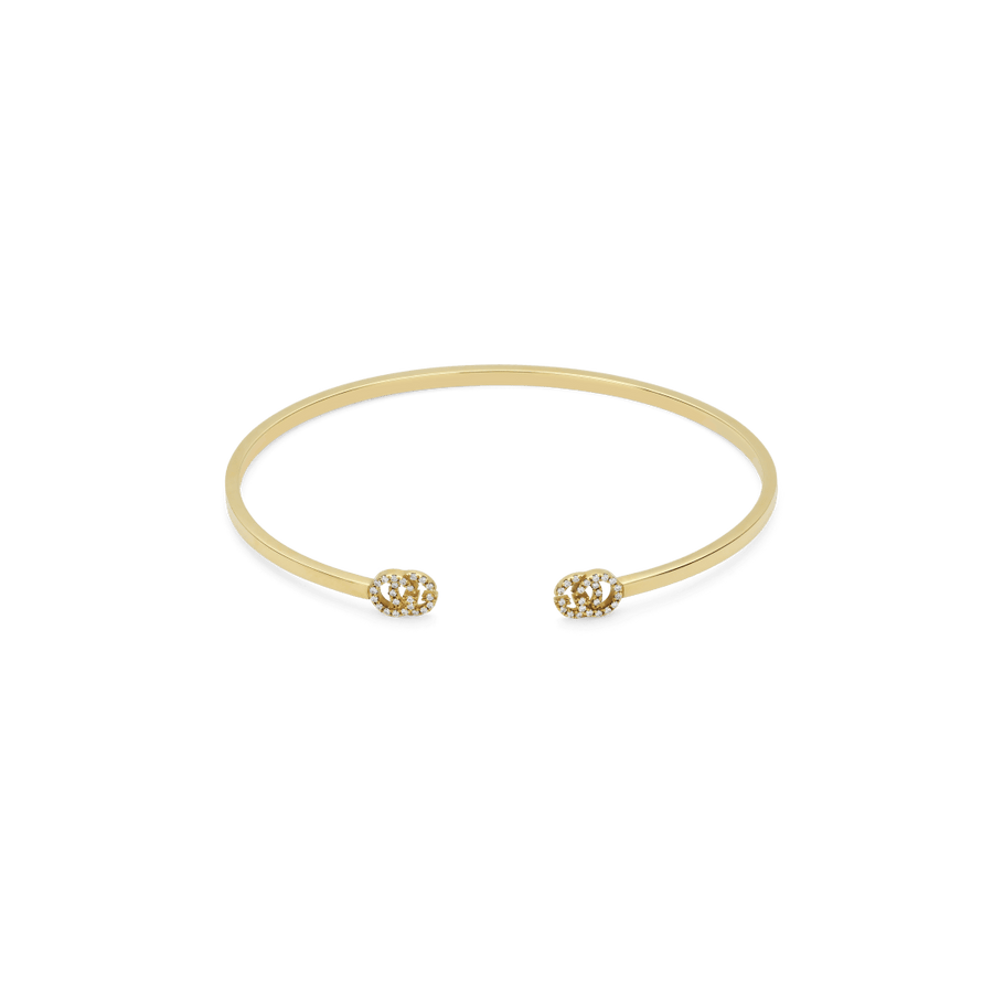 Gucci Jewellery - Bracelet Gucci 18K Yellow Gold Bangle with Diamond Running G