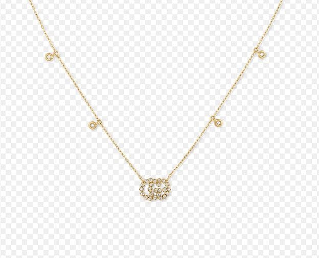 Gucci Jewellery - Necklace Gucci 18K Yellow Gold Diamond Running G Necklace