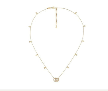 Gucci Jewellery - Necklace Gucci 18K Yellow Gold Diamond Running G Necklace