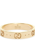 Gucci Jewellery - Band - Plain Gucci 18K Yellow Gold Icon Thin Band Size 7.5