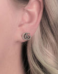 Gucci Jewellery - Earrings - Stud Gucci Aged Silver GG Marmot Stud Earrings