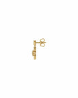 Gucci Jewellery - Earrings - Drop Gucci Flora 18k Yellow Gold Stud Diamond Drop Earrings with Double G