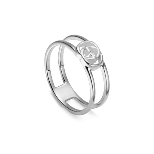Gucci Jewellery - Rings Gucci Silver Interlocking GG Ring Size 5.5