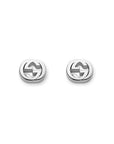 Gucci Jewellery - Earrings - Stud Gucci Silver Interlocking GG Stud Earrings