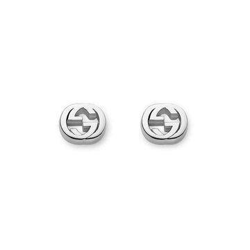 Gucci Jewellery - Earrings - Stud Gucci Silver Interlocking GG Stud Earrings