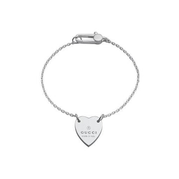 Gucci Jewellery - Bracelet Gucci Silver Trademark Heart Bracelet 6.75"