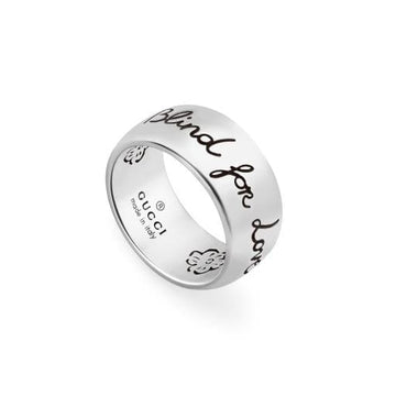 Gucci Jewellery - Rings Gucci Silver Wide "Blind for Love" Ring