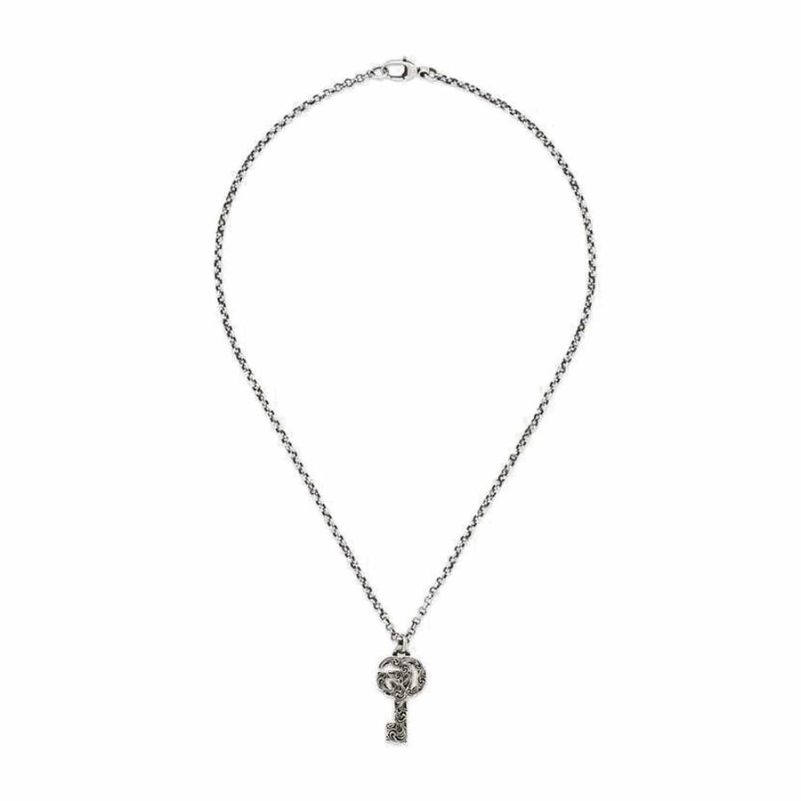 Gucci Jewellery - Necklace Gucci Sterling Reversible GG Key Marmont Necklace