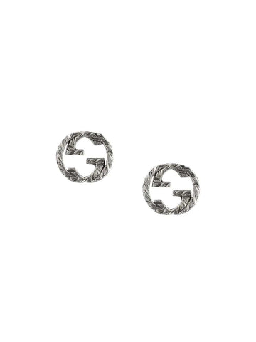 Gucci Jewellery - Earrings - Stud Gucci Sterling Silver Iterlocking G Studs
