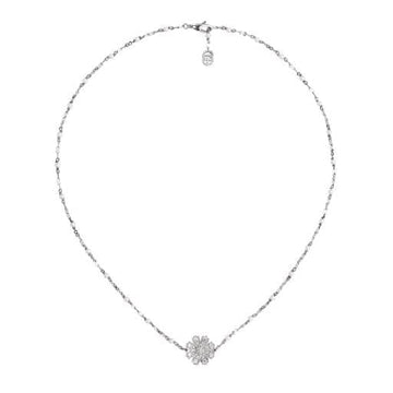 Gucci Jewellery - Necklace Gucci White Gold, Mother-of-Pearl and Diamond Floral Necklace