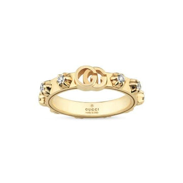 Gucci Jewellery - Rings Gucci Yellow Gold and Diamond GG Running Ring