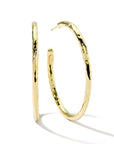 Ippolita Jewellery - Earrings - Hoop Ippolita 18K Yelow Gold Cassico #4 Hammered Hoops