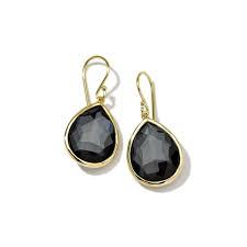 Ippolita Jewellery - Earrings - Drop Ippolita 18K YG Rock Candy Hematite Teardrop Earrings