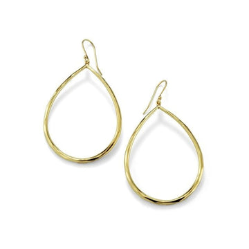 Ippolita Jewellery - Earrings - Drop Ippolita Sculpted 18K Yellow Gold Open Teardrop Earrings