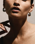 Ippolita Jewellery - Earrings - Hoop Ippolita Silver and 18K Chimera Classico Tapered Hoops