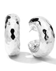 Ippolita Jewellery - Earrings - Hoop Ippolita Silver Classico Thick Hammered Round Hoops