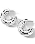 Ippolita Jewellery - Earrings - Hoop Ippolita Silver Classico Thick Hammered Round Hoops
